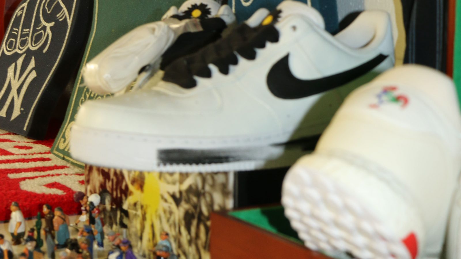 vintage sneakers in a vintage store