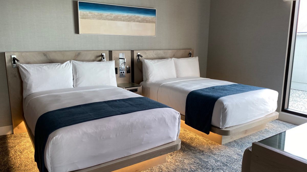 A room at the Seaside Hotel.