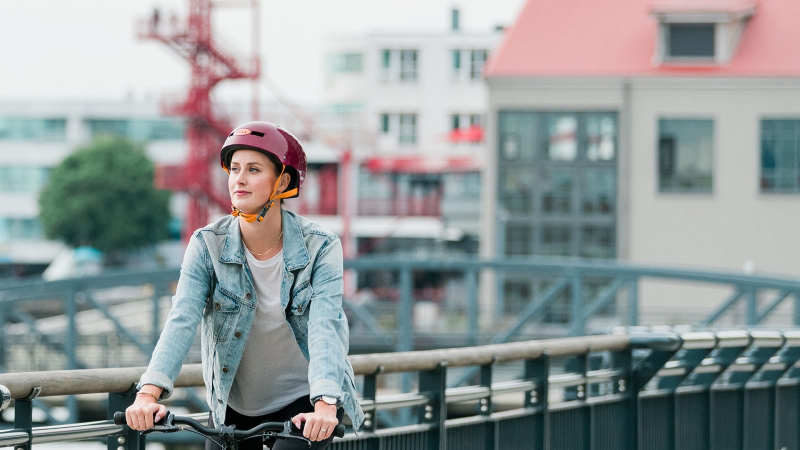 A woman riding on the spirit trail.